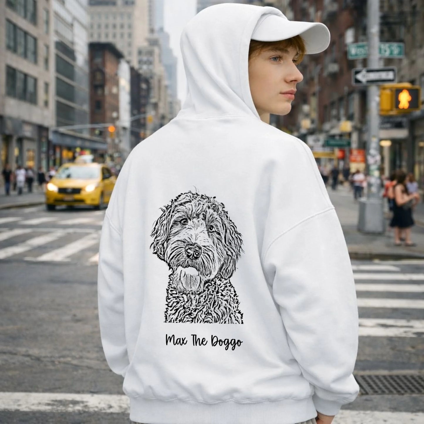 FamilySurprise-Hoodie-unisex-weiss