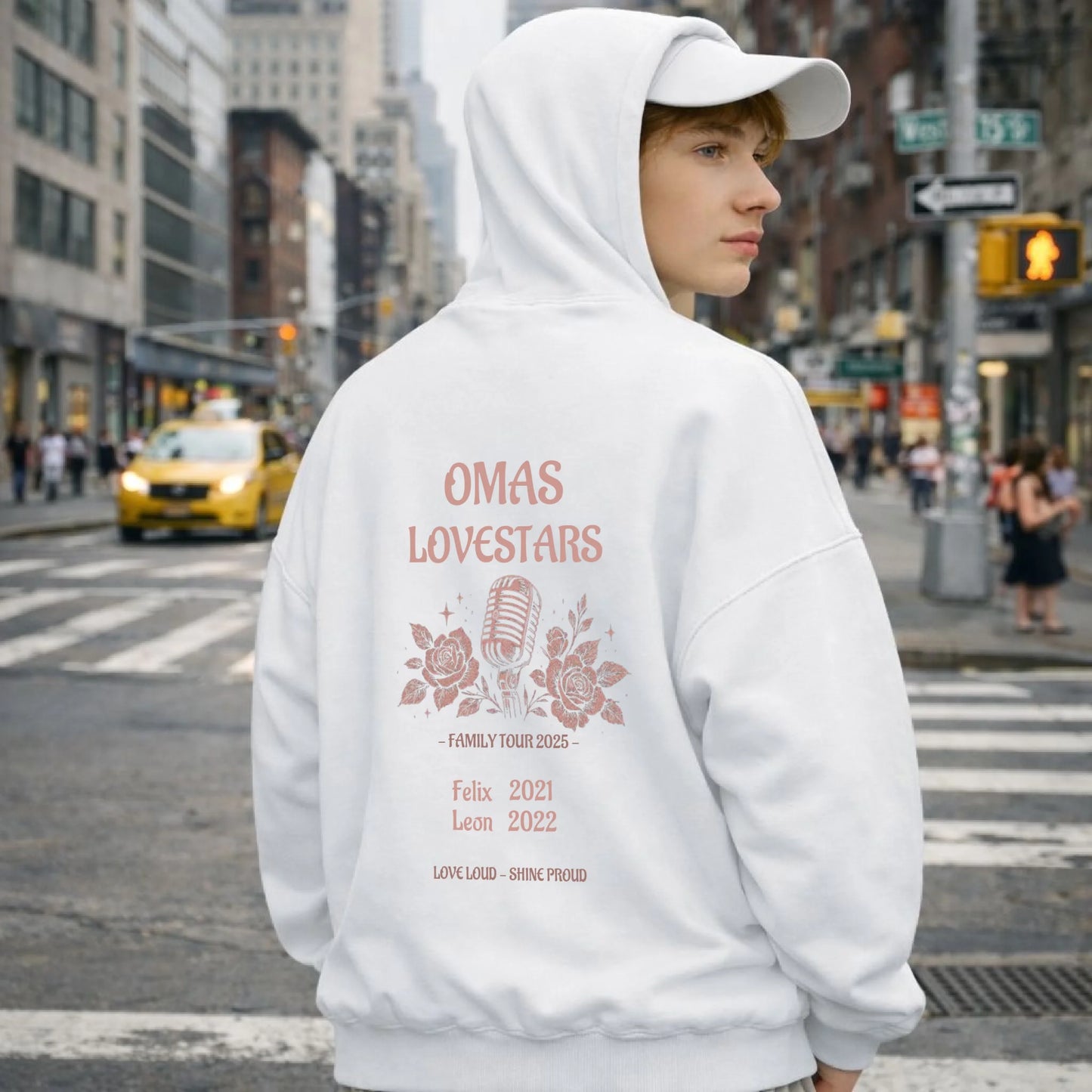 FamilySurprise-Hoodie-unisex-weiss