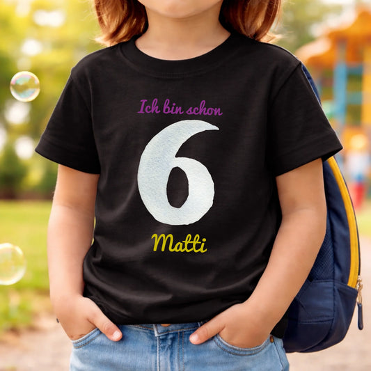 FamilySurprise-T-Shirt-Kinderhoodie-schwarz