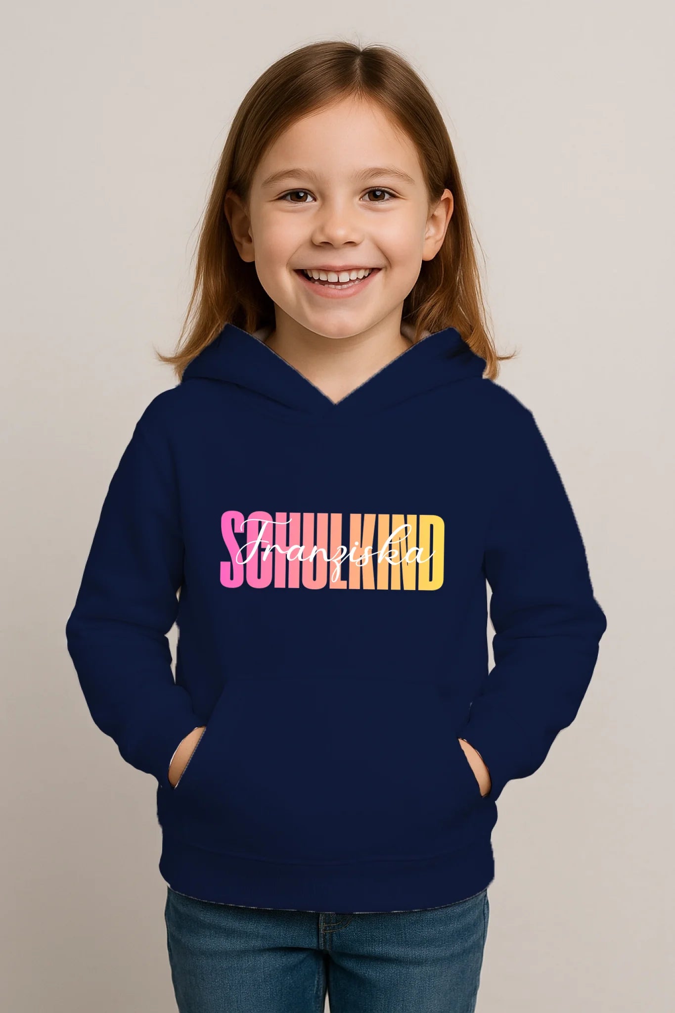 FamilySurprise-Kinderhoodie-vorne-dunkelblau