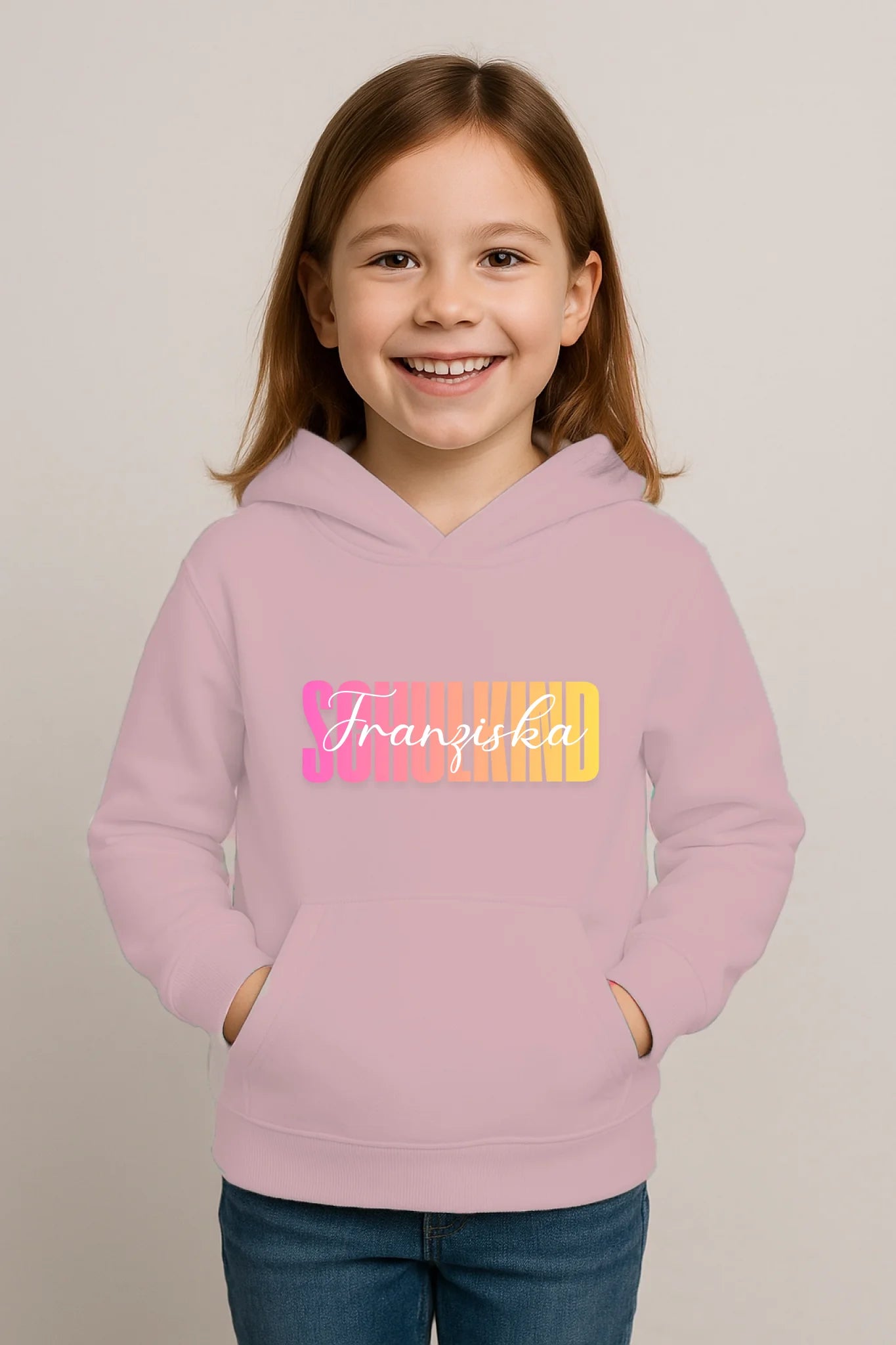 FamilySurprise-Kinderhoodie-vorne-hellrosa Kopie