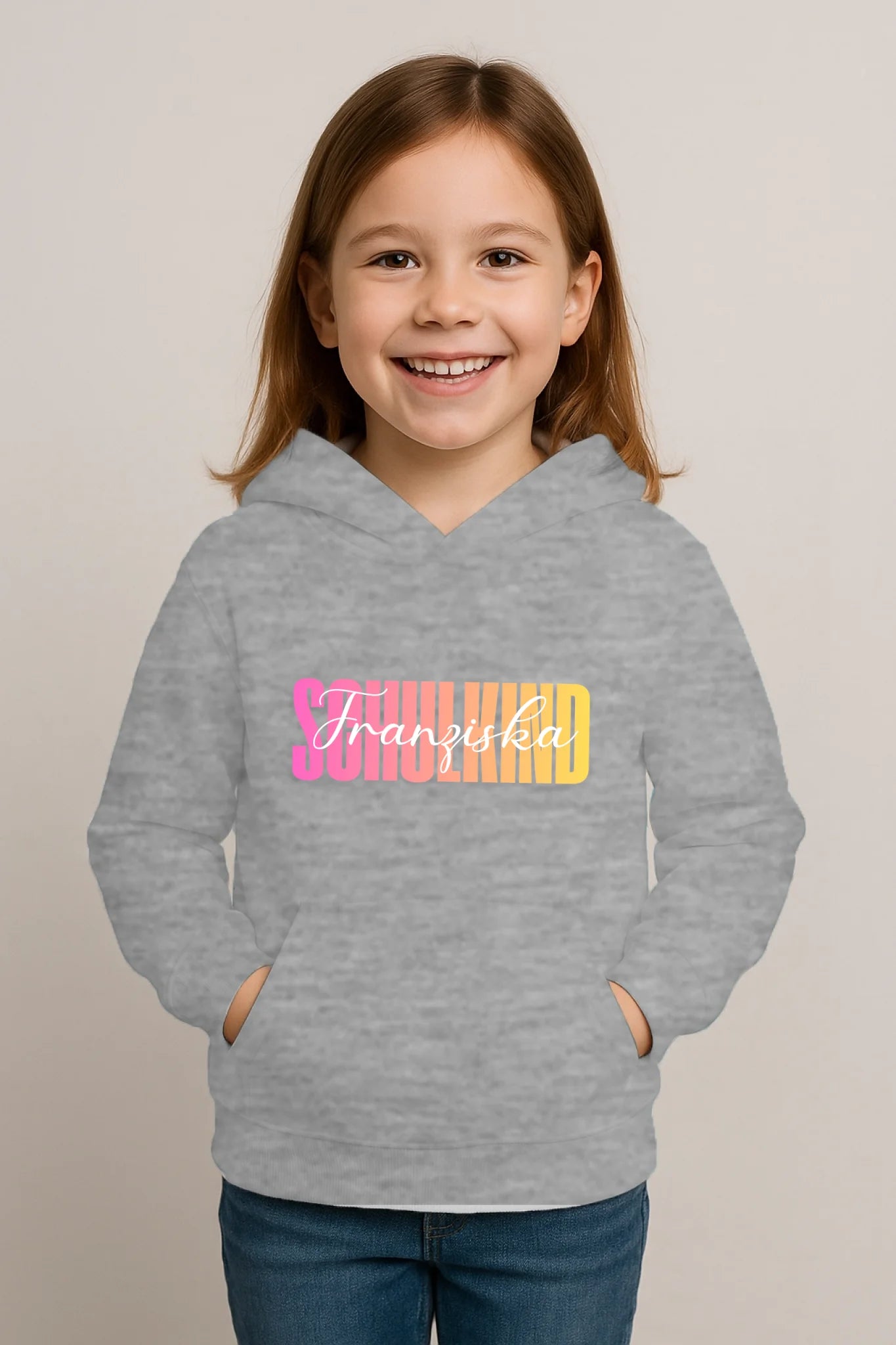 FamilySurprise-Kinderhoodie-vorne-meliert