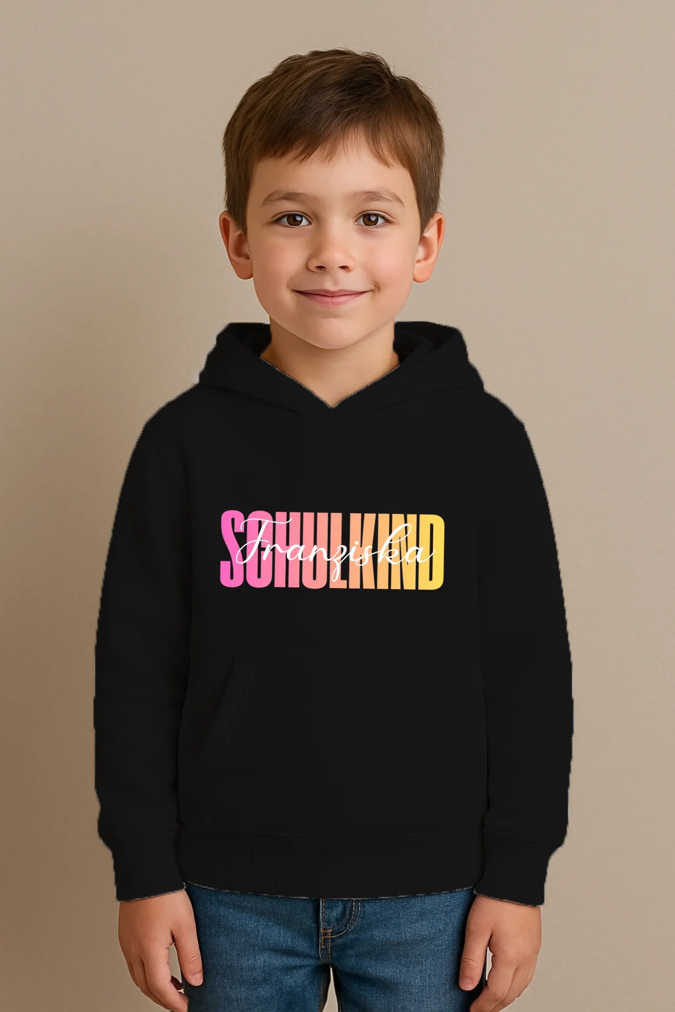 FamilySurprise-Kinderhoodie-schwarz