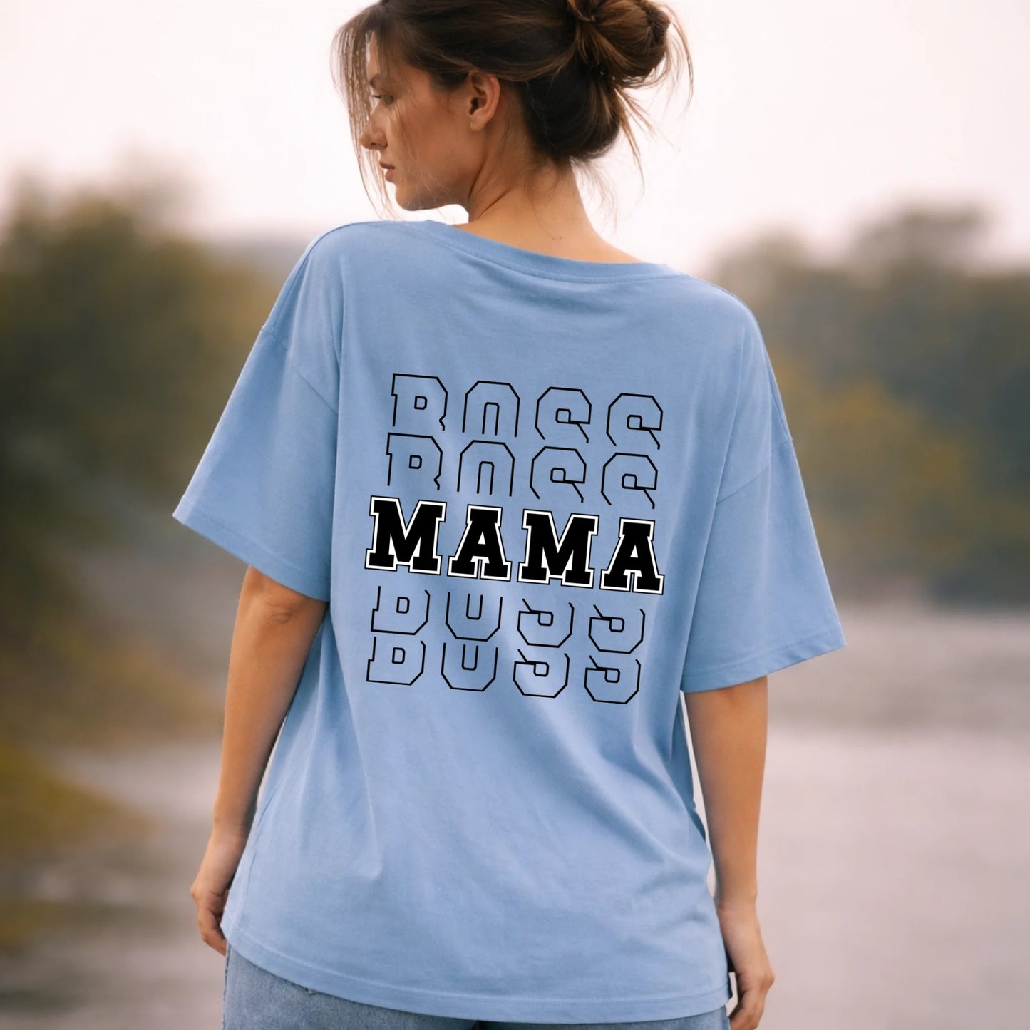FamilySurprise-oversizeshirt-blau