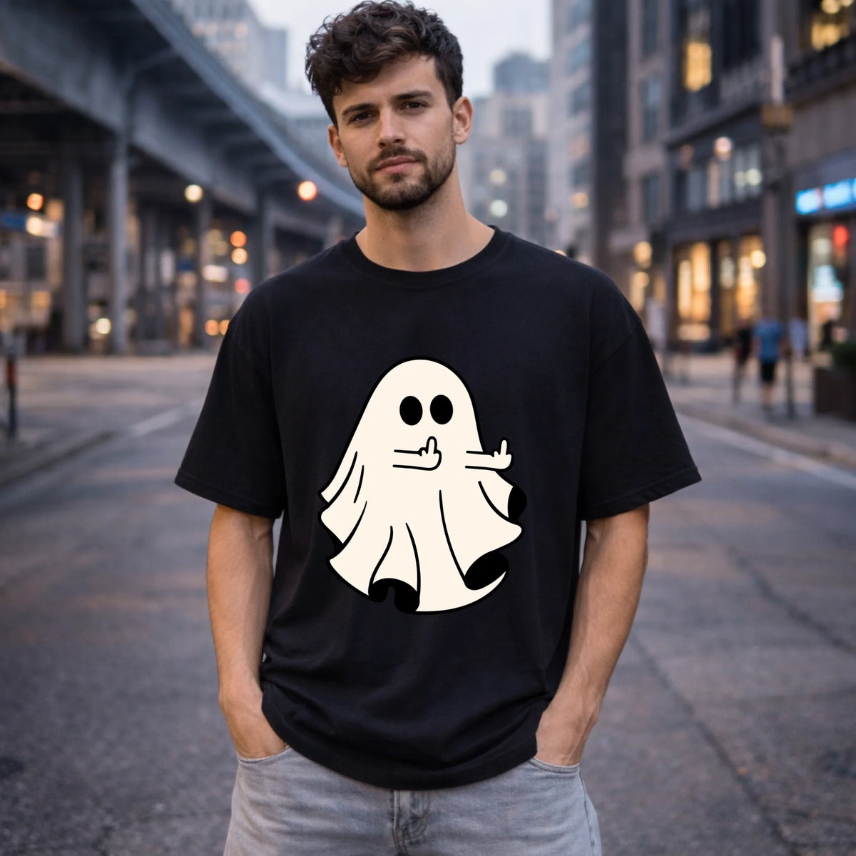 FamilySurprise-oversizeshirt-Herren-vorne-schwarz