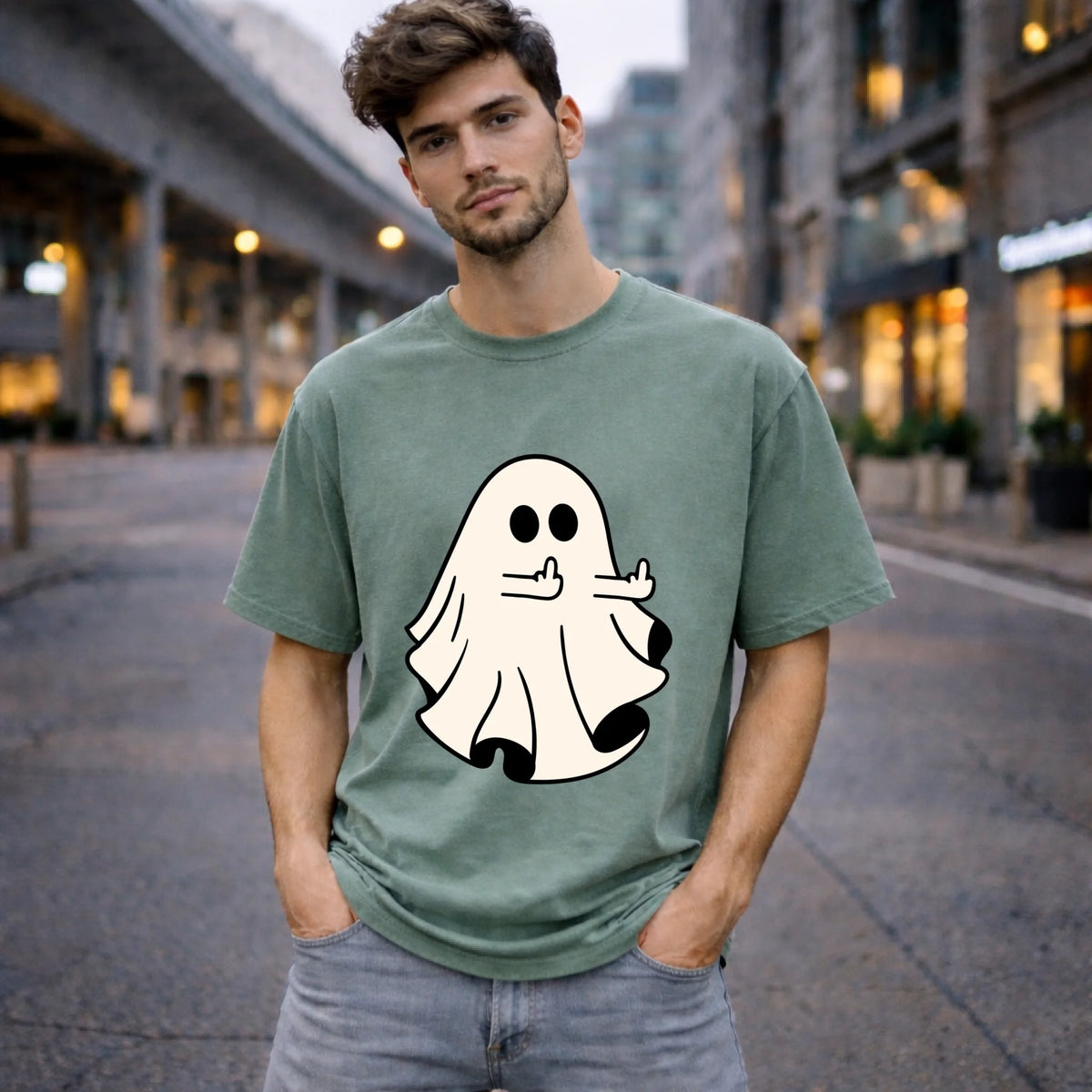 FamilySurprise-oversizeshirt-Herren-vorne-grün