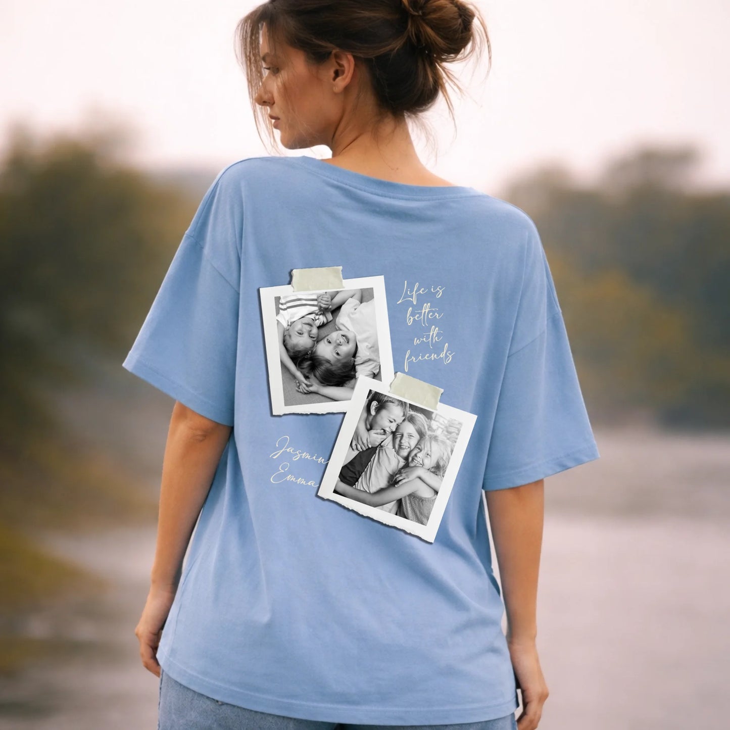 FamilySurprise-oversizeshirt-blau