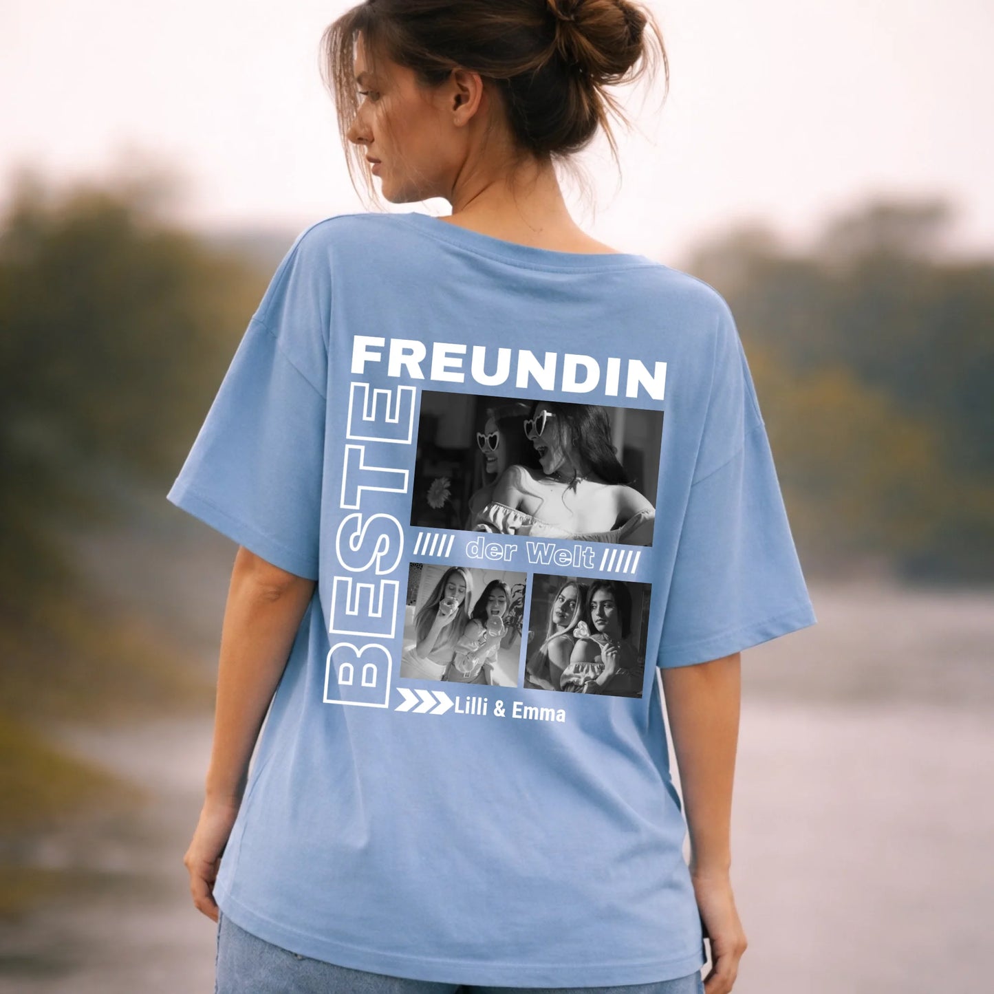 FamilySurprise-oversizeshirt-blau