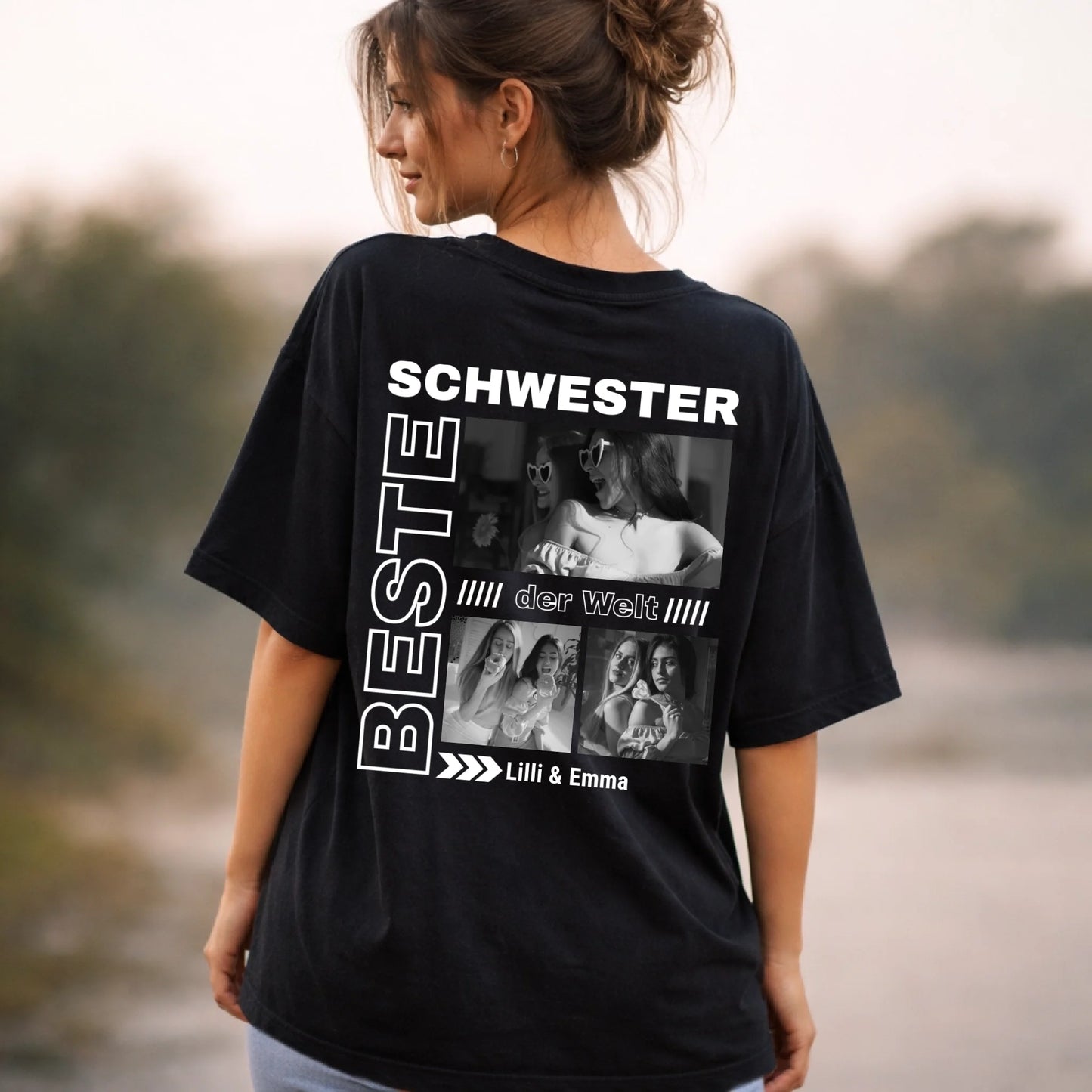 FamilySurprise-oversizeshirt-schwarz