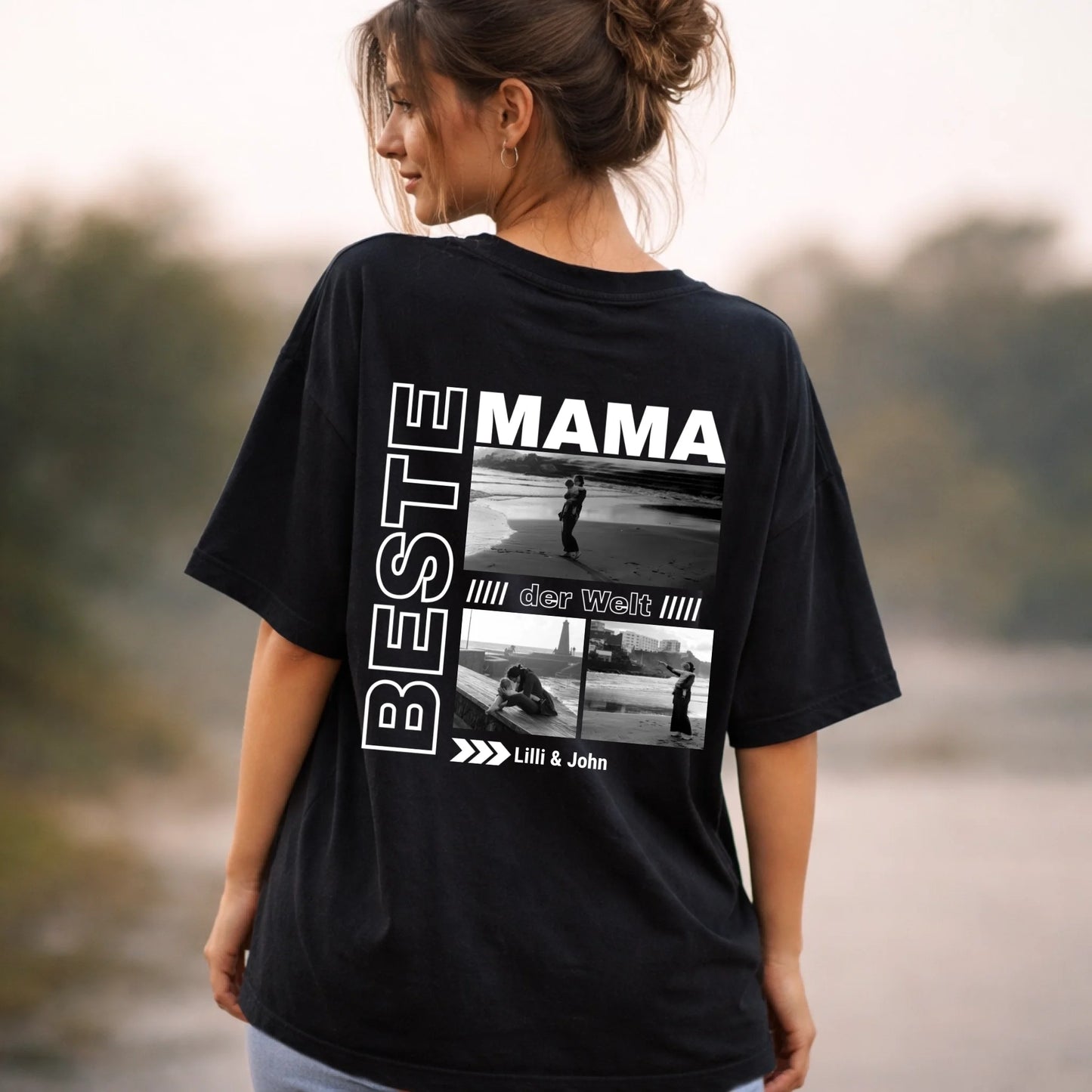 FamilySurprise-oversizeshirt-schwarz