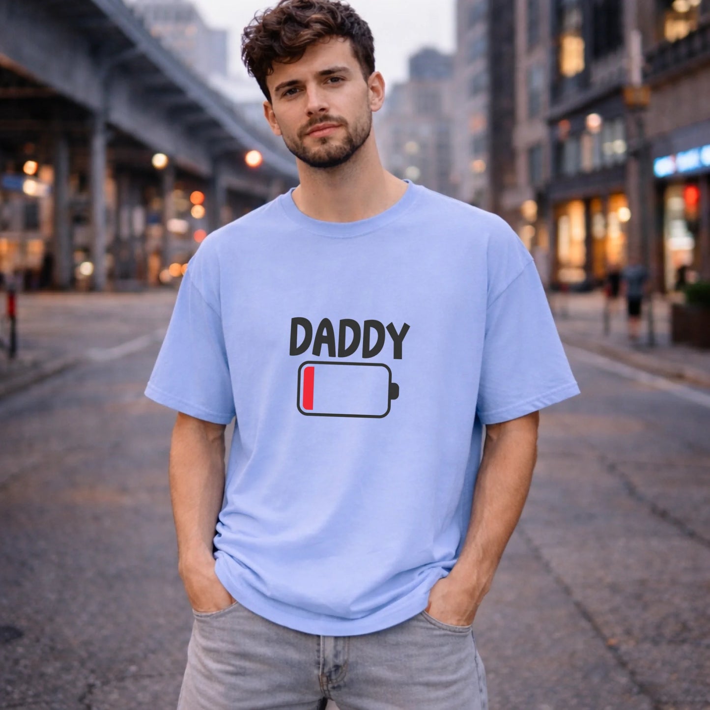 FamilySurprise-oversizeshirt-Herren-vorne-hellblau