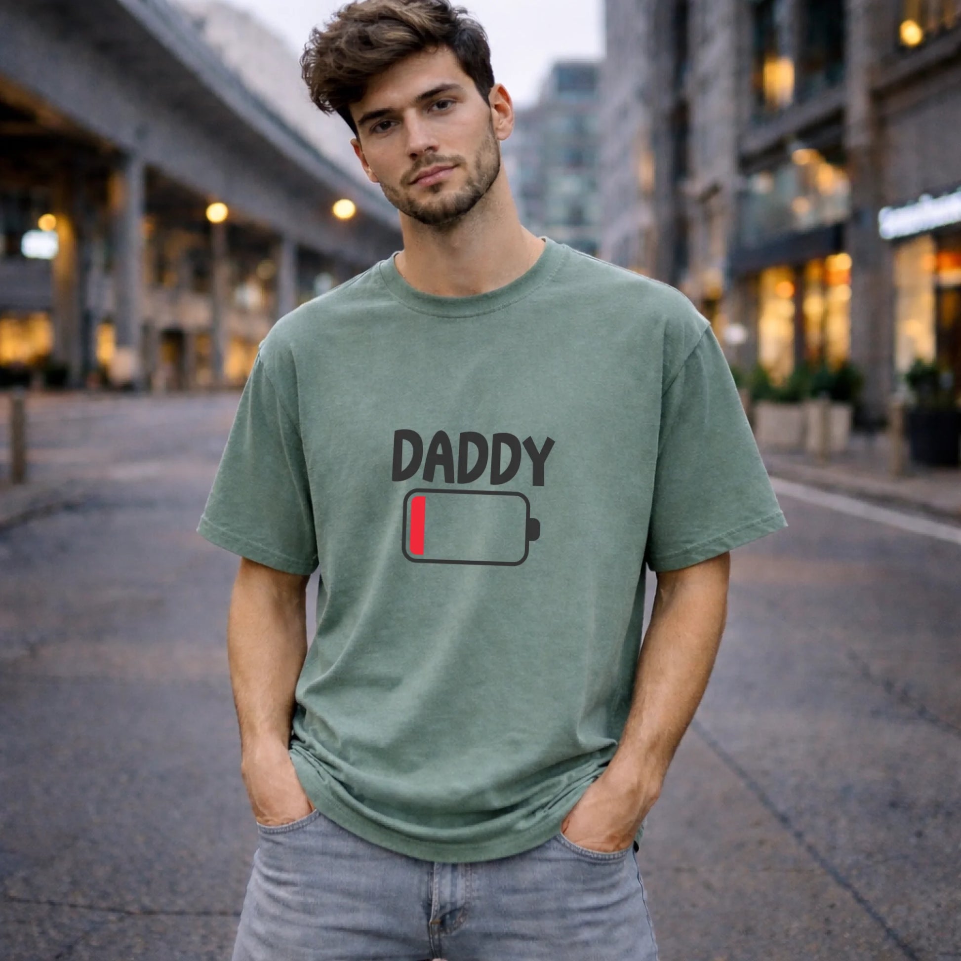 FamilySurprise-oversizeshirt-Herren-vorne-grün