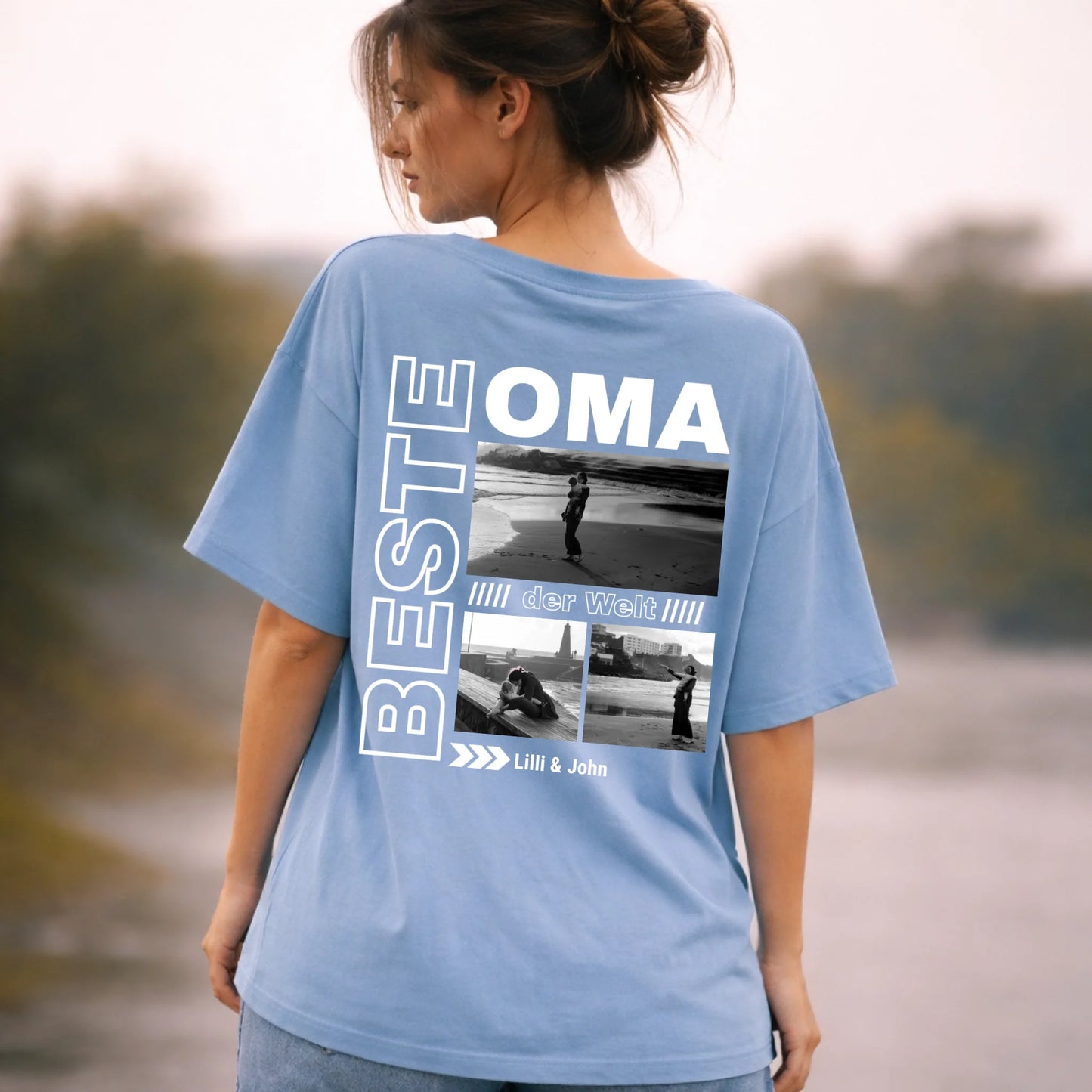 FamilySurprise-oversizeshirt-blau