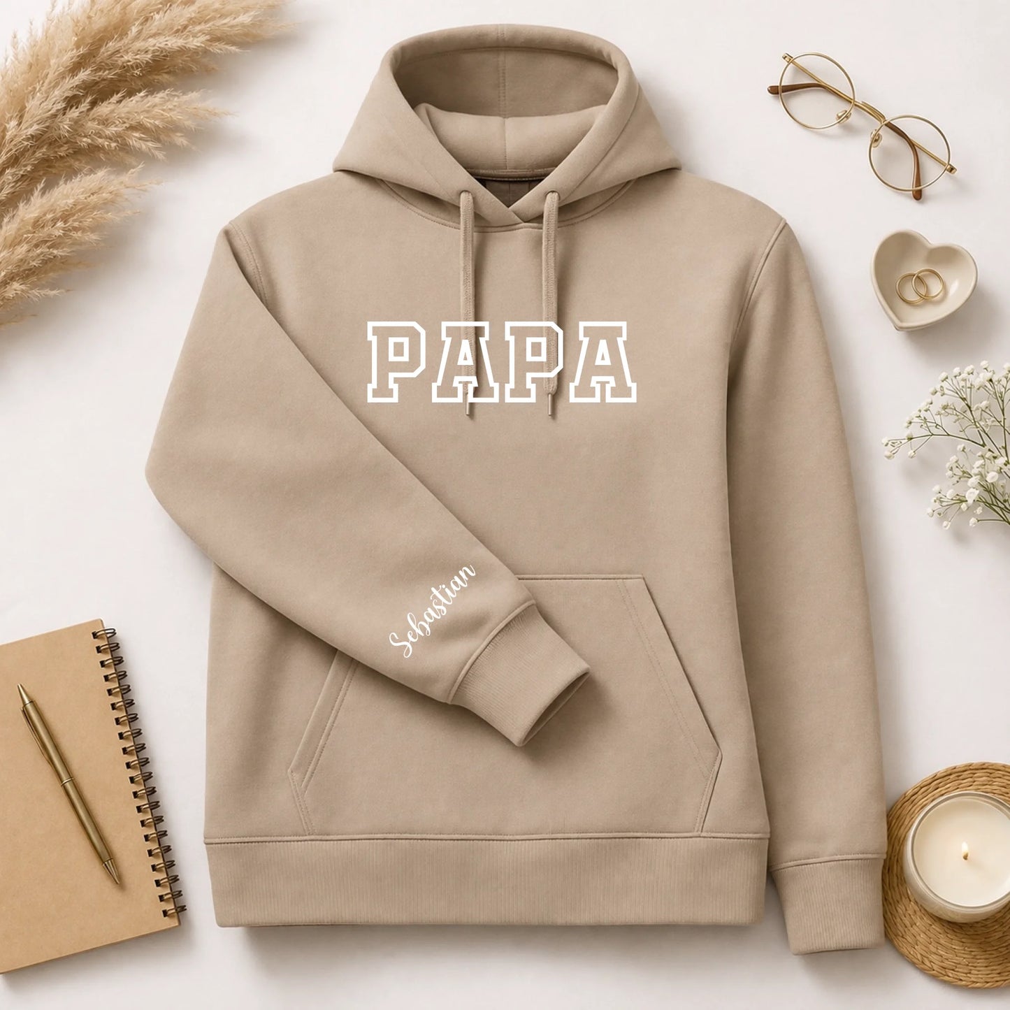 FamilySurprise-Hoodie-beige-ärmel