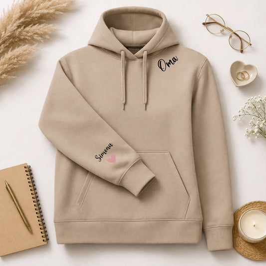 FamilySurprise-Hoodie-beige-ärmel