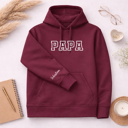 FamilySurprise-Hoodie-bordeuax-ärmel