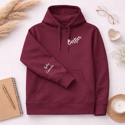 FamilySurprise-Hoodie-bordeuax-ärmel