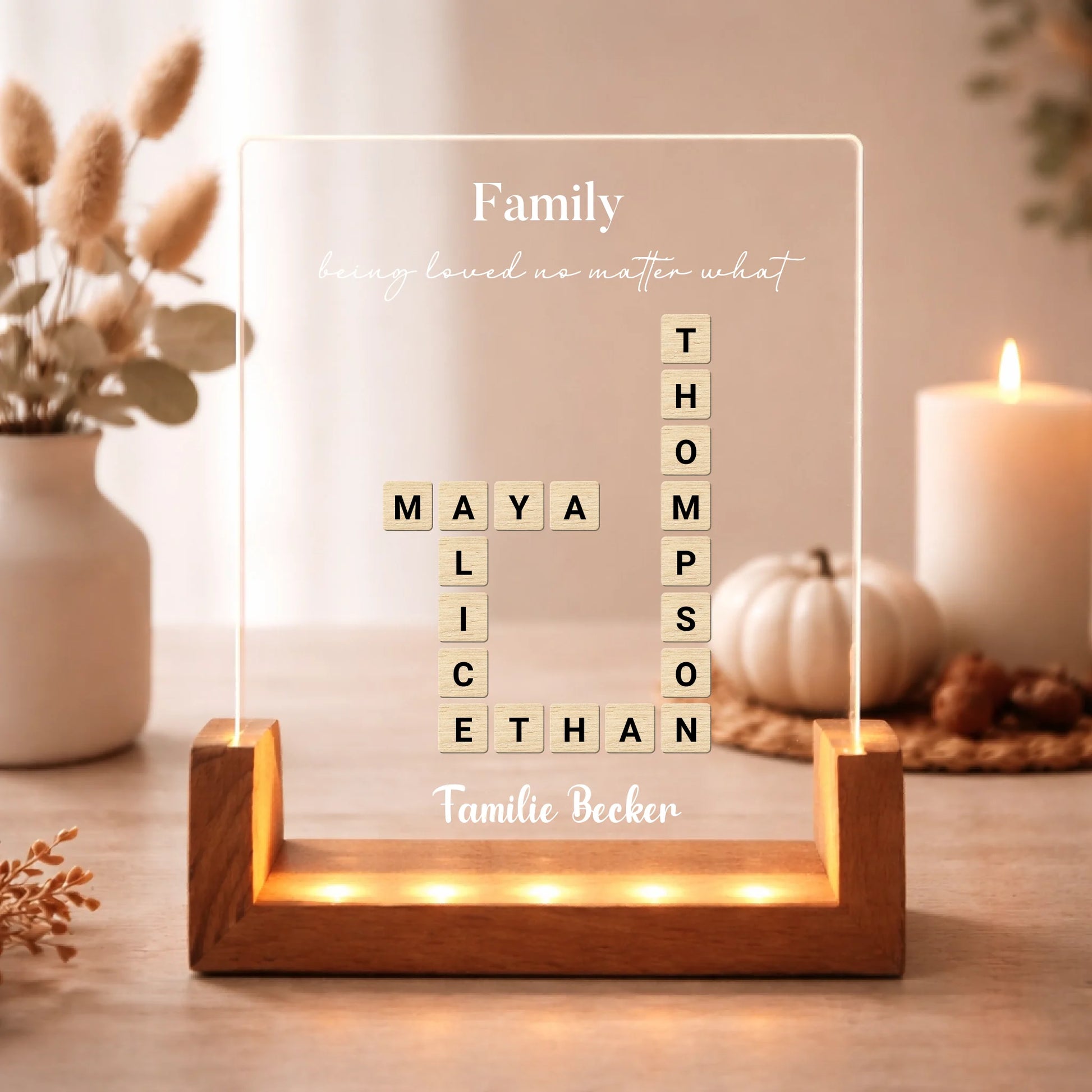 FamilySurprise LED Aufsteller Eckig 2