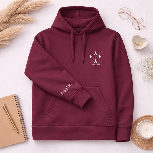 FamilySurprise-Hoodie-bordeuax-ärmel