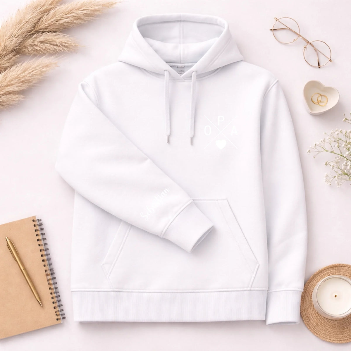 FamilySurprise-Hoodie-weiss-ärmel