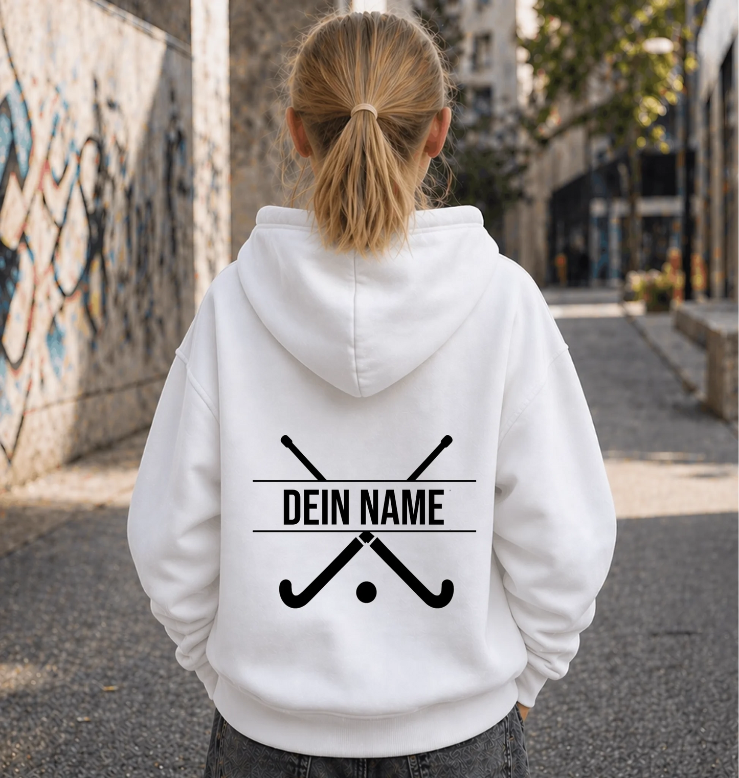 FamilySurprise-Kinderhoodie- mädchen-hinten-weiss