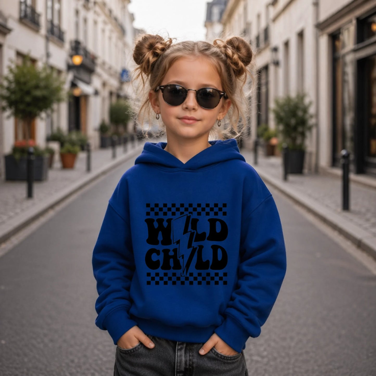 FamilySurprise-Kinder-Hoodie-vorne-mädchen-bkau