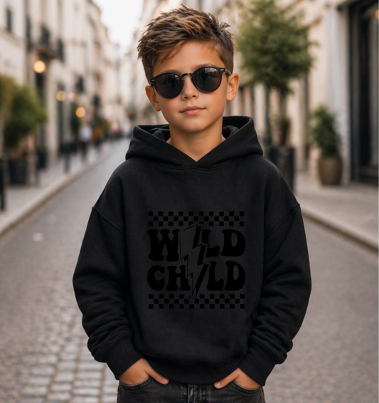 FamilySurprise-Kinder-Hoodie-vorne-junge-schwarz
