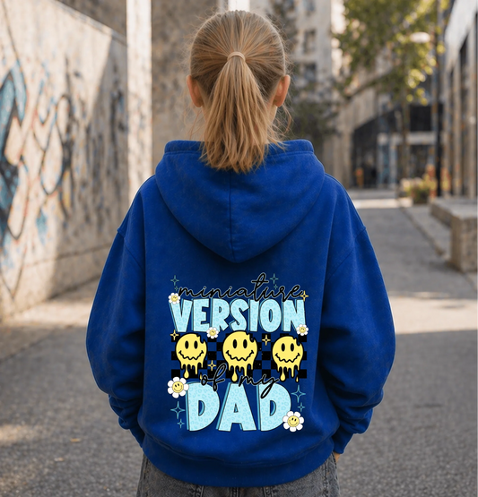FamilySurprise-Kinderhoodie- mädchen-hinten-blau