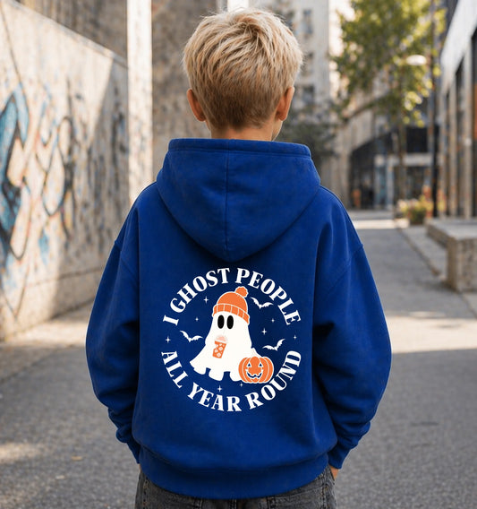 FamilySurprise-Kinderhoodie- junge-hinten-blau