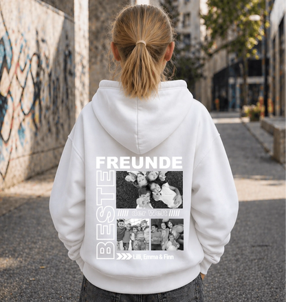 FamilySurprise-Kinderhoodie- mädchen-hinten-weiss