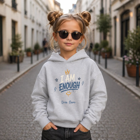 FamilySurprise-Kinder-Hoodie-vorne-mädchen-blau