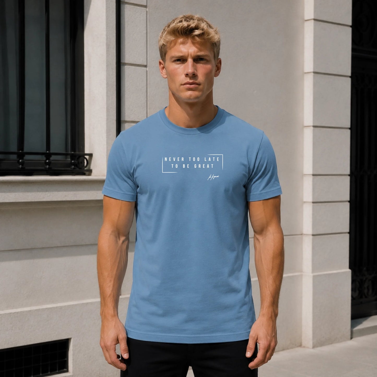 FamilySurprise-T-shirt-normal-blau