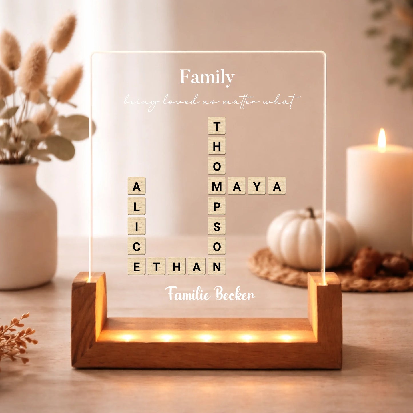 FamilySurprise LED Aufsteller Eckig 2