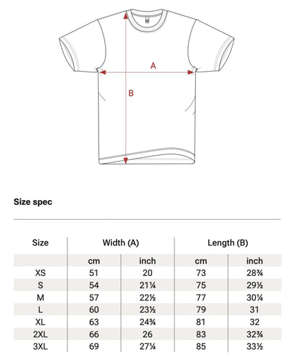 FamilySurprise Größentabelle Oversizeshirt