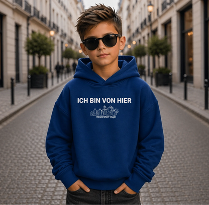 FamilySurprise-Kinder-Hoodie-vorne-junge-blau