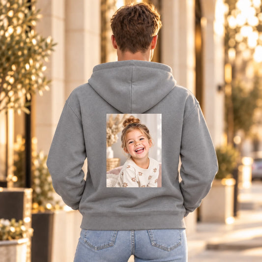 1FamilySurprise-Hoodie_0_Grau_Mann_hinten