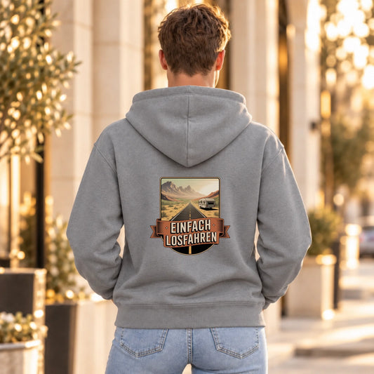 1FamilySurprise-Hoodie_0_Grau_Mann_hinten