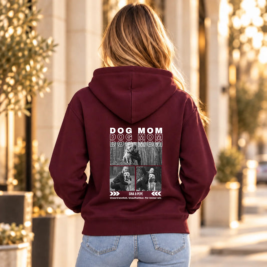 FamilySurprise-Hoodie_03_Bordeaux_Frau_hinten