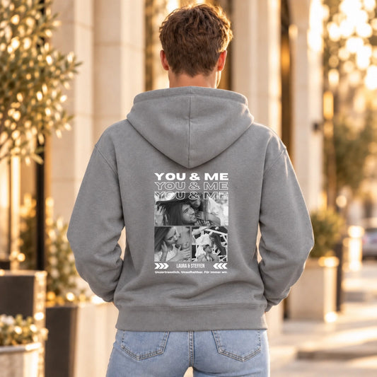 1FamilySurprise-Hoodie_0_Grau_Mann_hinten