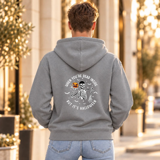 1FamilySurprise-Hoodie_0_Grau_Mann_hinten