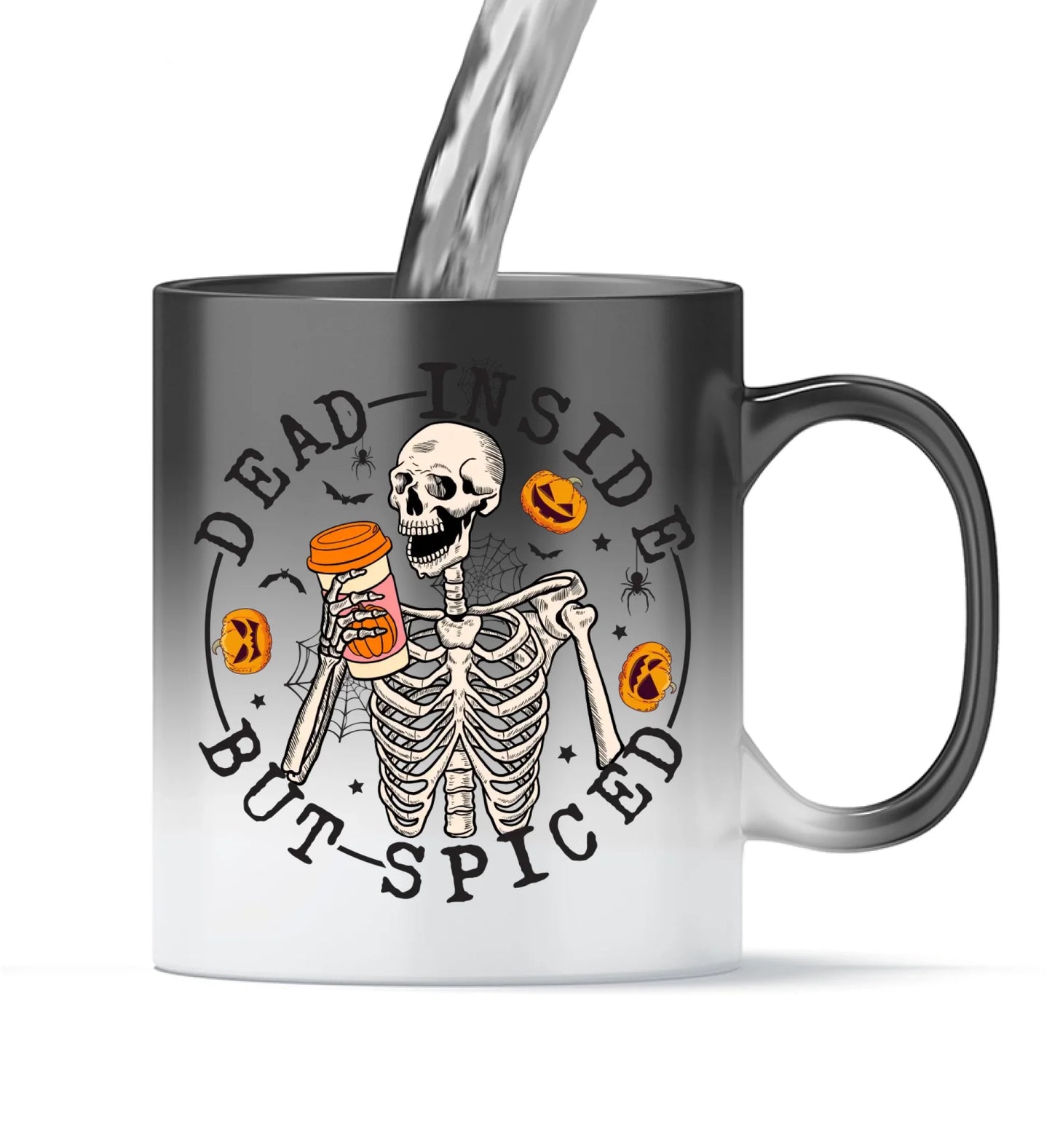 Tasse versch. Varianten - Halloween dead inside but spiced