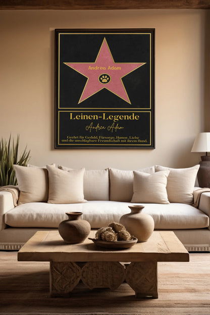 Poster Mockup Leinen Legende