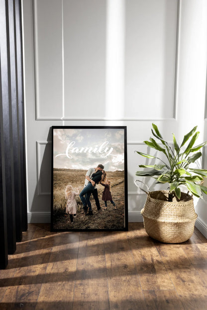 dark-photo-frame-plant-arrangement